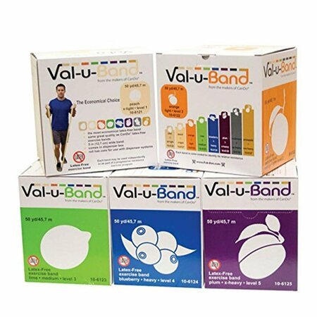 VAL-U-BAND Latex Free Band, 50 Yard - 5 Piece Set Val-u-Band-10-6128